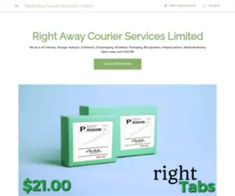 Rightawaycourierstt.com(Right Away Courier Services Limited) Screenshot