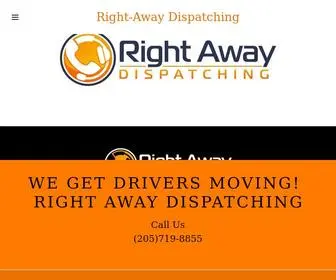 Rightawaydispatching.info(Right-Away Dispatching) Screenshot