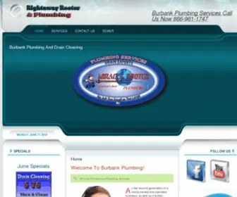 Rightawayrooter.com(Burbank Plumbing) Screenshot