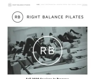 Rightbalancepilates.com(Right Balance Pilates) Screenshot