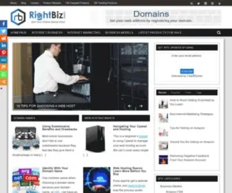 Rightbiz.com(RightBiz Internet Business Articles) Screenshot