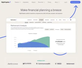 Rightcapital.com(Financial Planning Software) Screenshot
