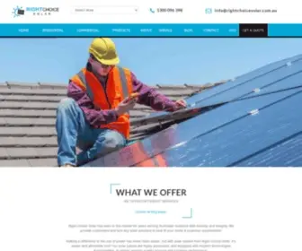 Rightchoicesolar.com.au(Solar Panel Installers Melbourne) Screenshot