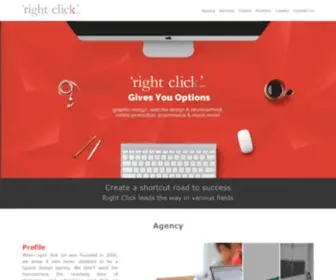 Rightclicksal.com(Right Click Advertising Agency Lebanon) Screenshot