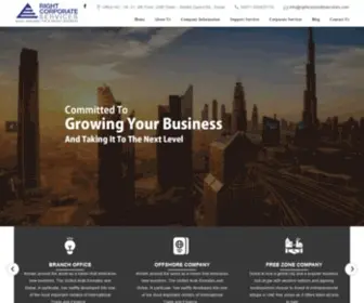 Rightcorporateservices.com(Business Setup in Dubai & Company Formation Services) Screenshot