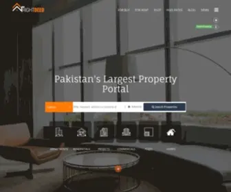 Rightdeed.com(Real Estate Pakistan) Screenshot