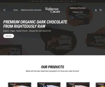 Righteouscacao.com(Righteous Cacao) Screenshot