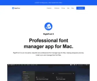 Rightfontapp.com(Best Font Manager for Mac) Screenshot