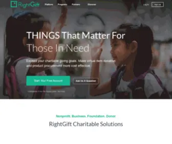 Rightgift.com(Create Wishlists and Registries from any website) Screenshot
