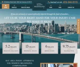 Righthandfirm.com(Law Office of Scott Righthand) Screenshot