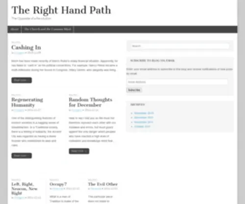 Righthandpath.org(The Opposite of a Revolution) Screenshot