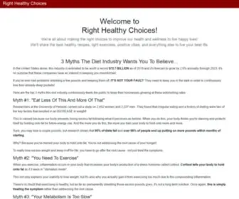 Righthealthychoices.com(Righthealthychoices) Screenshot