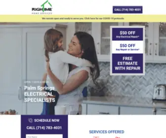 Rightime-Palm-Springs-Electrical.com(RighTime®) Screenshot