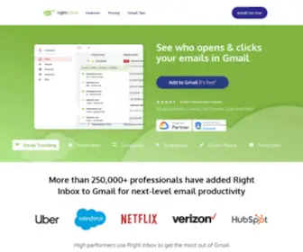 Rightinbox.com(Email Tracking) Screenshot