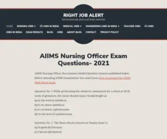 Rightjobalert.com(Right Job Alert) Screenshot