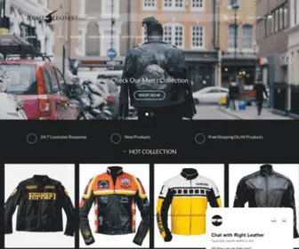 Rightleather.com(Men's & Women's Premium Quality Leather Jackets) Screenshot