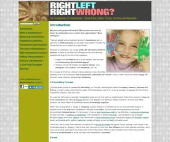 Rightleftrightwrong.com(Handedness) Screenshot