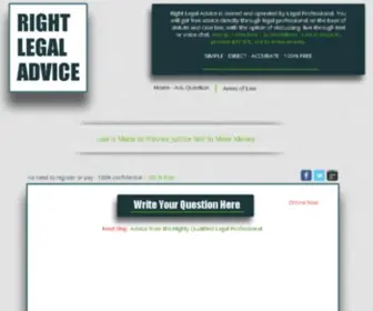 Rightlegaladvice.co.uk(Free Online Legal Advice UK) Screenshot