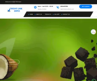Rightlinkimpex.com(Briquettes Manufacturers) Screenshot