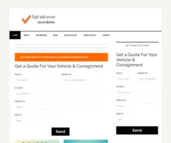 Rightmoverspune.in(Cheap Movers and Packers Pune) Screenshot