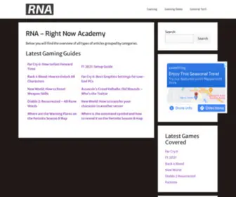 Rightnowacademy.com(RNA) Screenshot