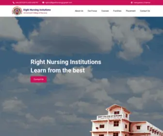 Rightnursing.com(Right Nursing Institution) Screenshot