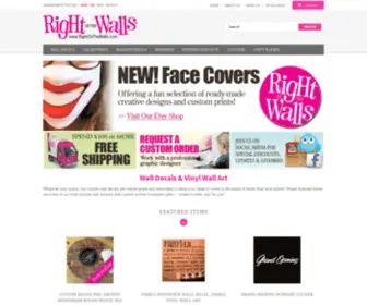 Rightonthewalls.com(Custom Wall Decals) Screenshot