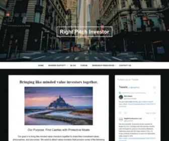 Rightpitchinvestor.com(Welcome) Screenshot