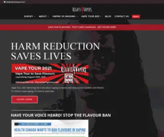 Rights4Vapers.com(Rights 4 Vapers) Screenshot