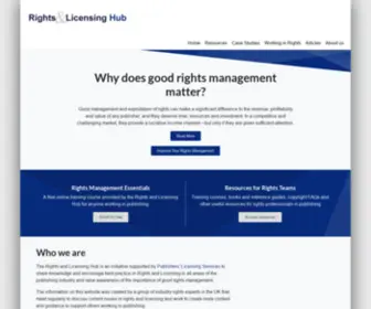 Rightsandlicensing.co.uk(Rights and Licensing Hub) Screenshot