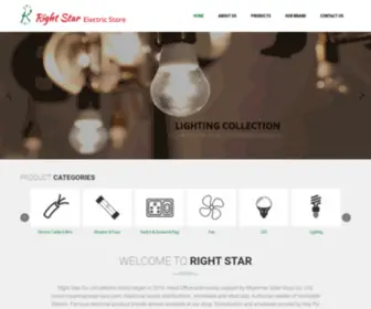 Rightstar-Myanmar.com(Right Star Electric Store (Myanmar)) Screenshot