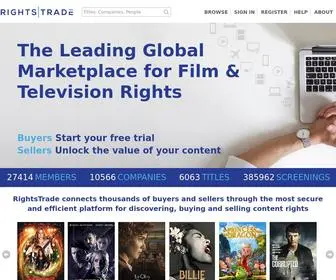 Rightstrade.com(The Global Marketplace for Entertainment Rights RightsTrade) Screenshot