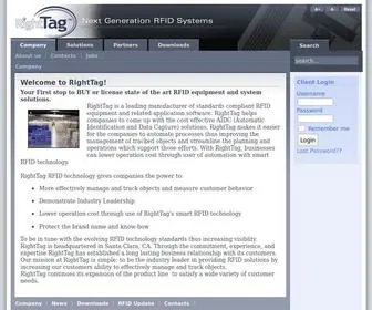 Righttag.com(RFID technology) Screenshot