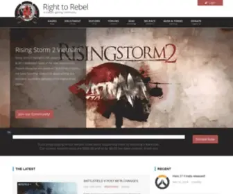 Righttorebel.net(=rTr= Right to Rebel Gaming Community) Screenshot