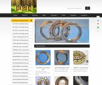 Rigiabearing.com(Small slewing ring and high rigid crossed roller bearings for industrial robot automation) Screenshot