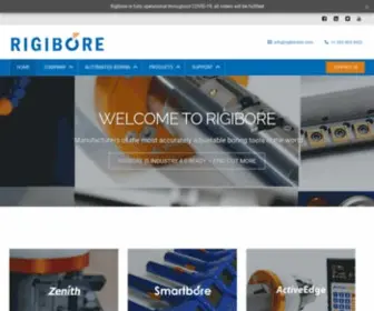 Rigibore.com(The Most Accurately Adjustable Boring Tools In The World) Screenshot