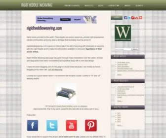 Rigidheddleweaving.com(Rigid Heddle Weaving) Screenshot