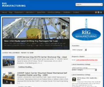 Rigmanufacturing.com(RIG MANUFACTURING) Screenshot