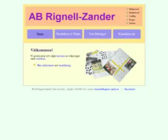 Rignell-Zander.se(Rignell Zander) Screenshot