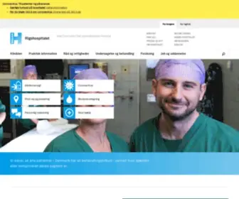Rigshospitalet.dk(Hele Danmarks højt specialiserede hospital) Screenshot