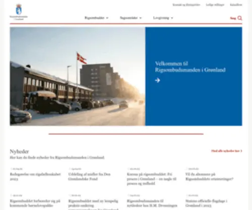 Rigsombudsmanden.gl(Forside) Screenshot