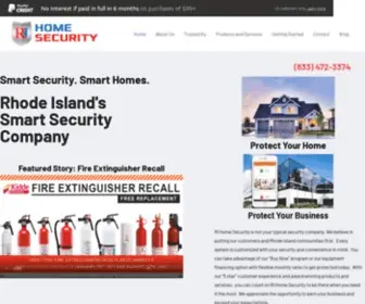 Rihomesecurity.com(RI Home Security) Screenshot