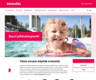 Riihimaki.fi(Riihimäki on vireä kulttuurikaupunki vajaan tunnin päässä joka puolelta Etelä) Screenshot