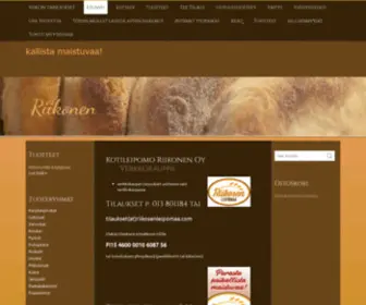 Riikosenleipomaa.com(Kotileipomo Riikonen) Screenshot