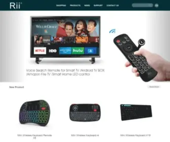 Riitek.com(Rii Mini Keyboard and Bluetooth Keyboard) Screenshot