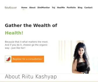 Riitukashyap.com(Riitu Kashyap) Screenshot