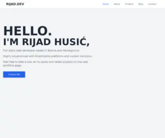Rijad.dev(Rijad Husic) Screenshot