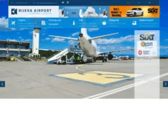 Rijeka-Airport.hr(Rijeka International Airport) Screenshot