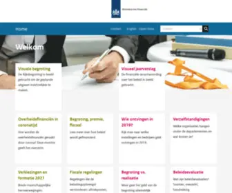 Rijksfinancien.nl(Ministerie van Financiën) Screenshot