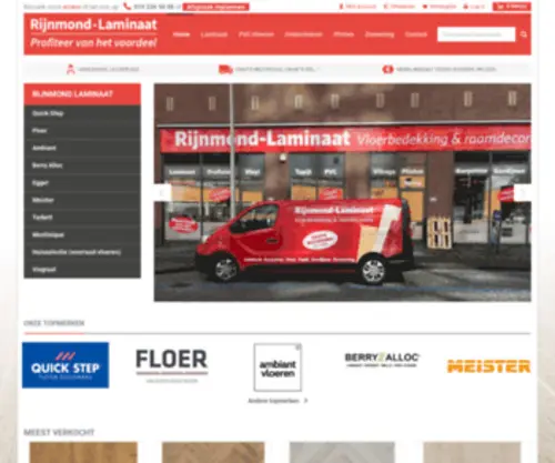RijNmond-Laminaat.nl(Rijnmond Laminaat I Bestel online laminaatvloeren van Quickstep) Screenshot